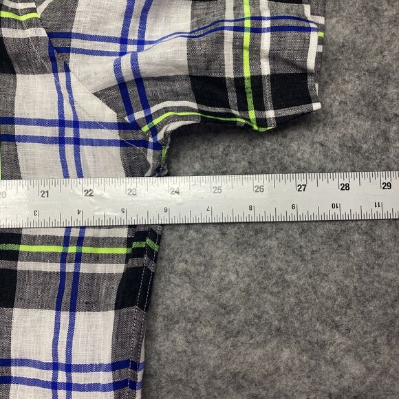 Rodd and Gunn Shirt Mens XXL Sports Fit Linen Plaid Preppy Casual Lightweight - Picture 7 of 10